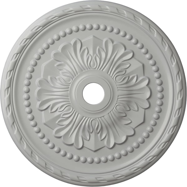 Ekena Millwork Palmetto Ceiling Medallion (Fits Canopies up to 7 5/8"), 31 1/2"OD x 3 5/8"ID x 1 3/4"P, Frost CM31PMFRF - main